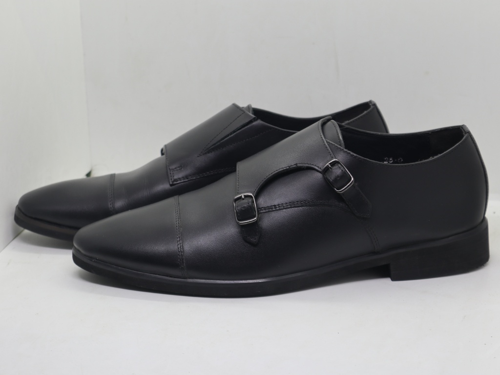 Pure Leather Double Monk Formal Shoes