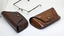 Handmade Cow Leather Crocodile Glasses Case
