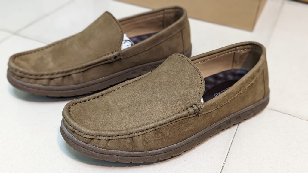 Comfortable Loafers Shoes For Men-Olive