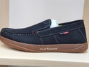 PURE LEATHER CASUAL SHOES HUSHBLACK